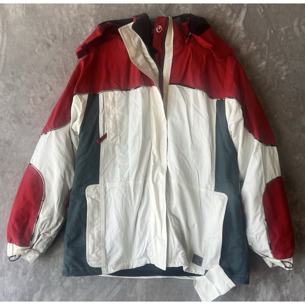 Powder Room Jacket Womens SZ L Snowboarding Ski Coat 2 In 1 Double Layer *PICTUR